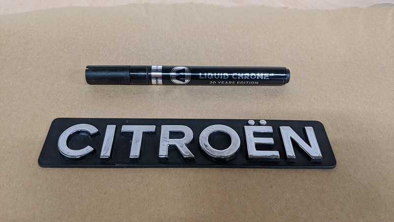 Final results of the Molotow Liquid Chrome pen