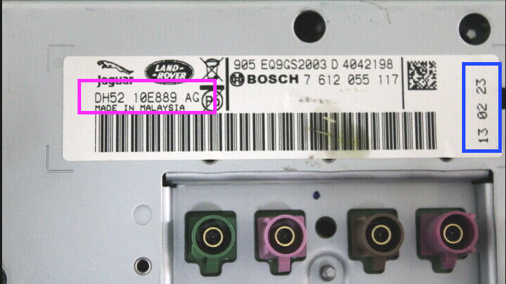 Example part number sticker for a CANBus module (FCDIM) to learn with