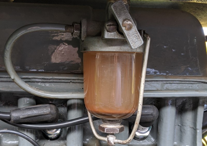 Fuel contamination from rust in the tank