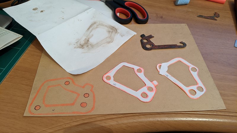 Creating a thermostat housing gasket for the Fiat X1/9