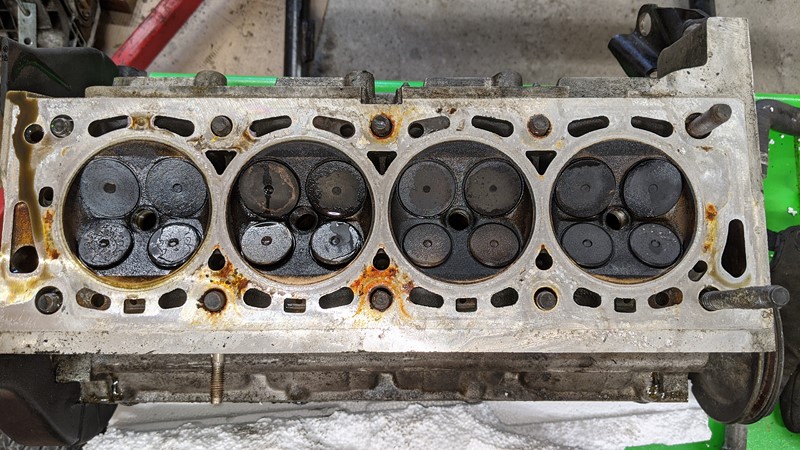 While the cylinder head has had work in the past, its in good condition