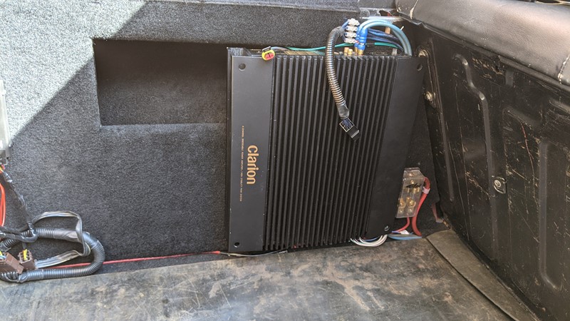 The 'new' Clarion amplifier upgrade completed
