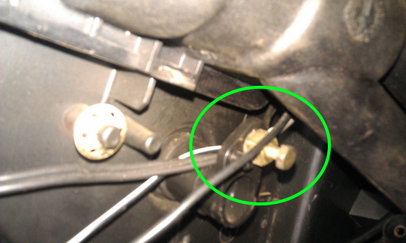 Final heater tap linkage to be disconnected