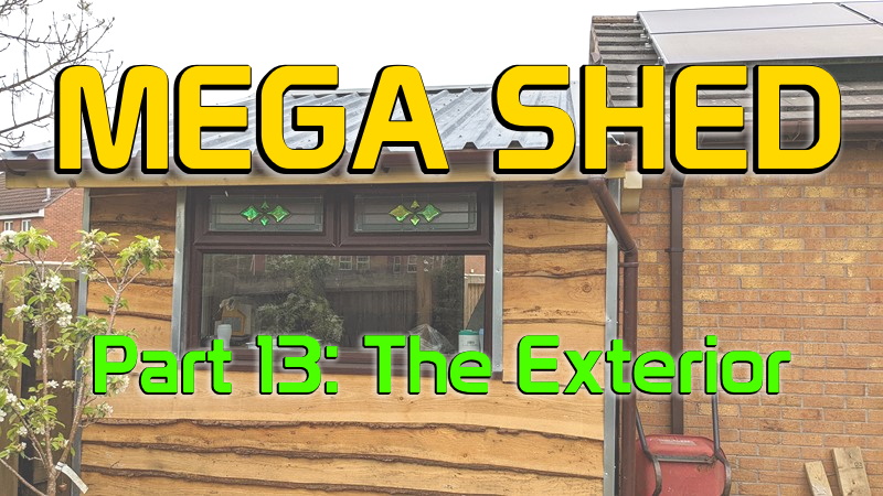 Mega Shed pt 13 exterior cladding