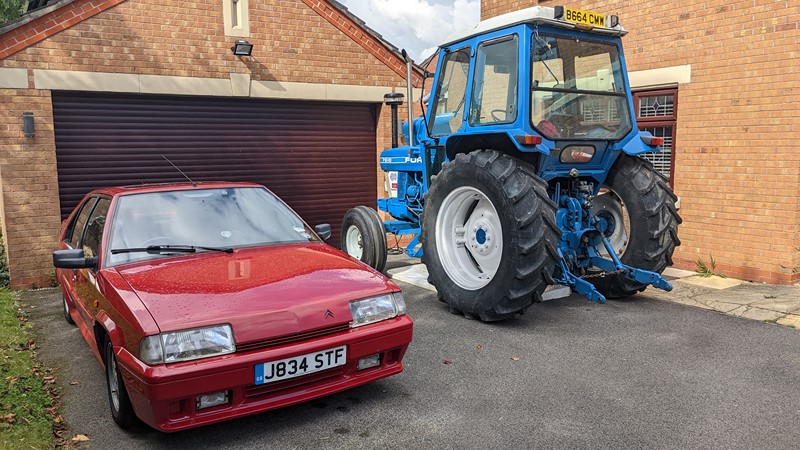 My favourite toys, Citroen BX and Ford 7610.