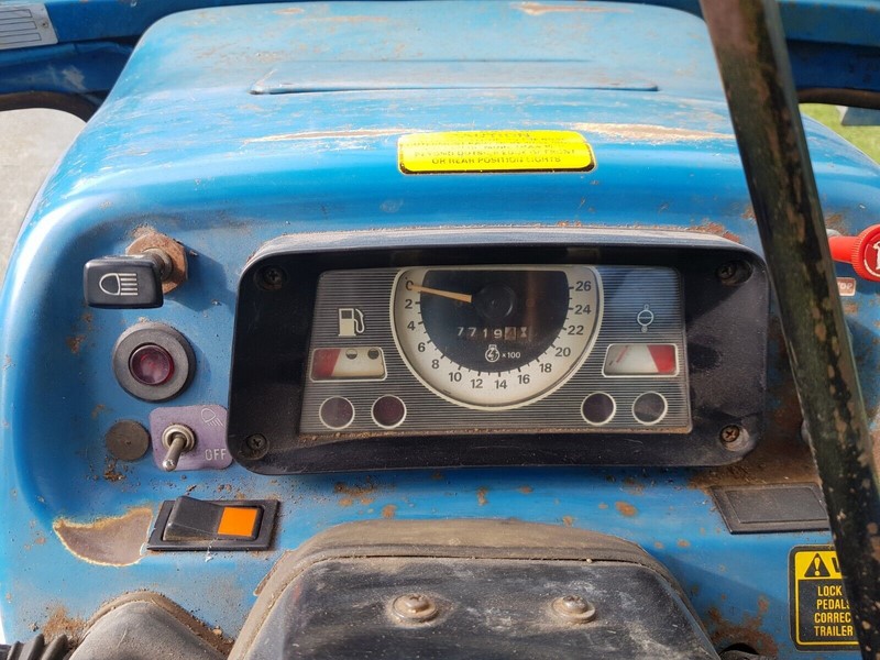 The tractor has relatively low mileage for its age.