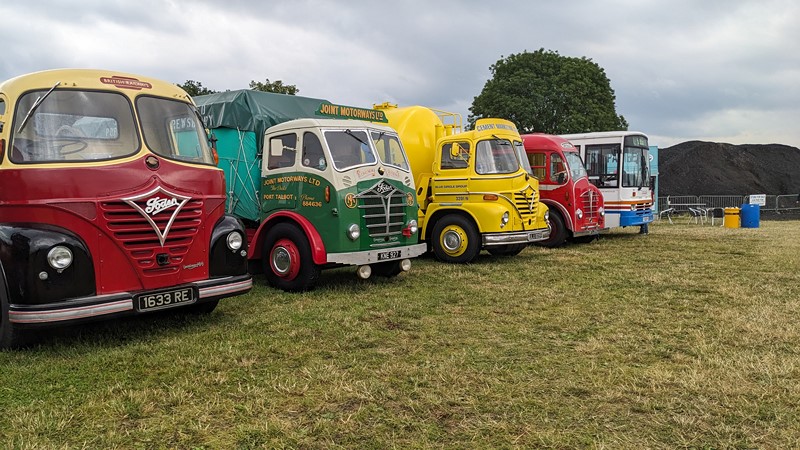 Fodens are just some of the lineup at Kelsall Steam Rally.