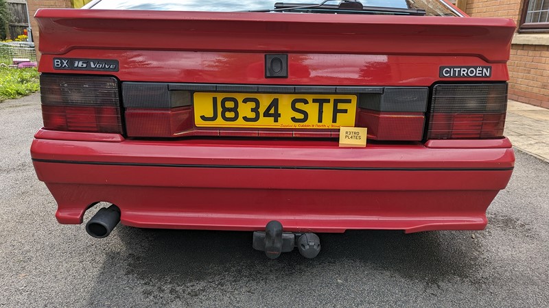 Tailblazer and new plate fitted ready for the 40 years of BX party