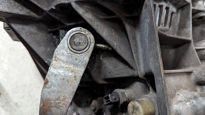 In the end, the lever pin comes out in many pieces.