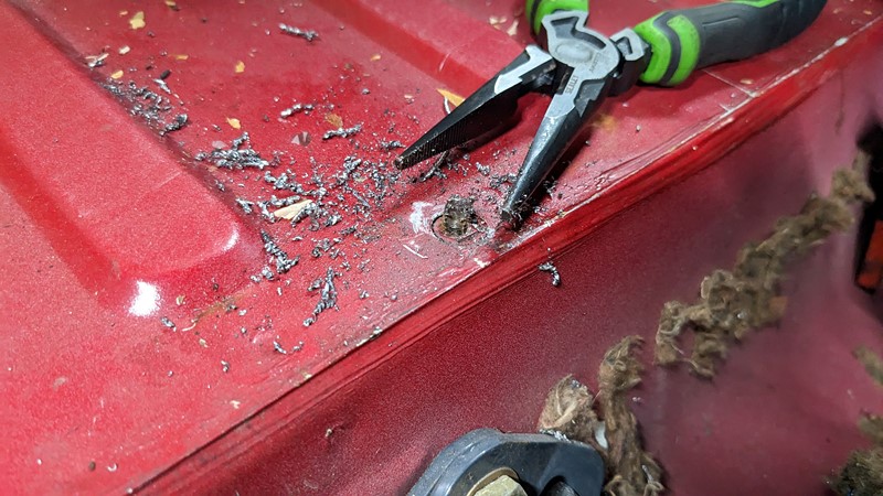 This bolt definitely didn't want to come out!