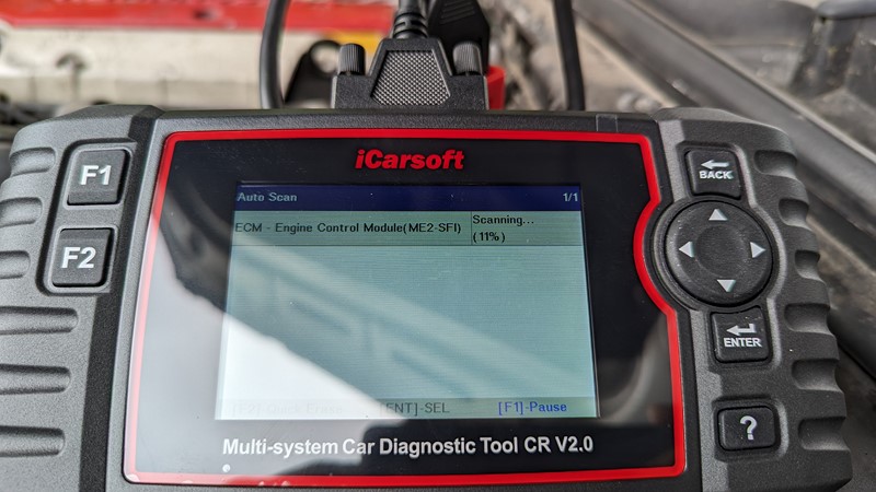 iCarsoft CR V2.0 quickly finds any module faults