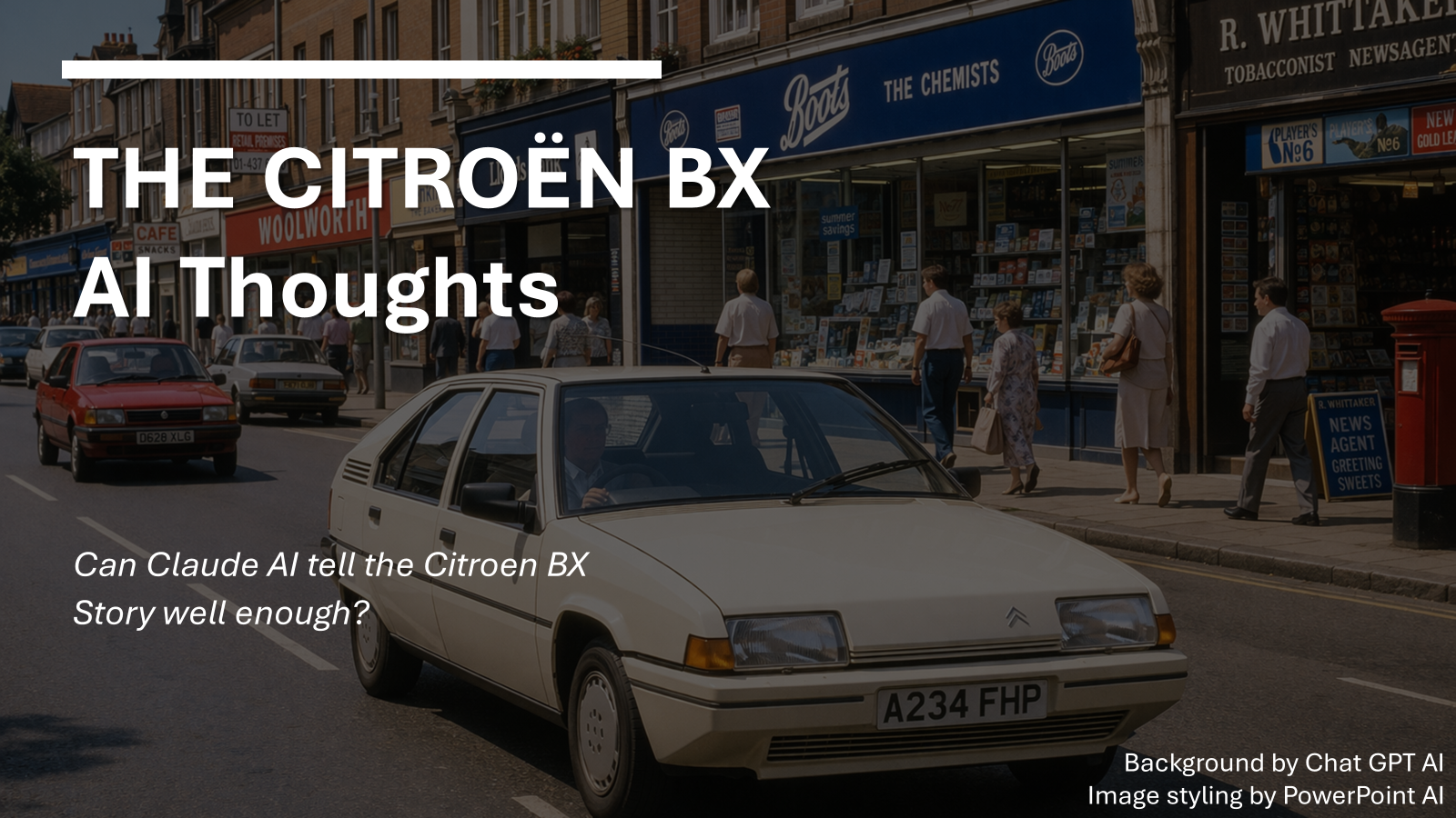 THE CITROËN BX – AI Thoughts